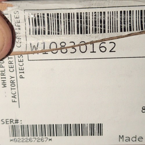 Whirlpool w10830162 parte - whirlpool,